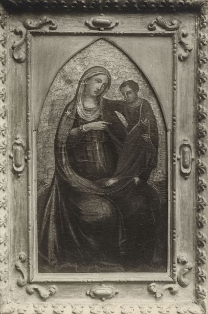 Anonimo — Anonimo falsario in stile fiorentino del XIV secolo - sec. XIX/ XX - Madonna con Bambino — insieme